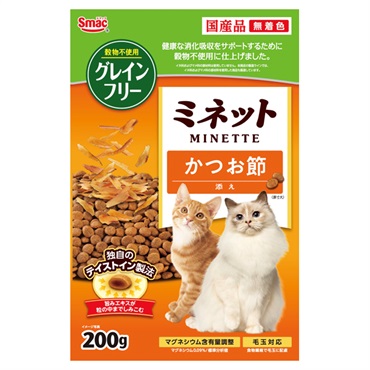 ミネット グレインフリー かつお節添え 200g MINETTE スマック