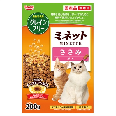 ミネット グレインフリー ささみ添え 200g MINETTE スマック