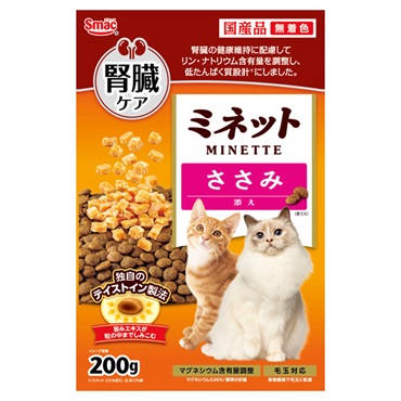 ミネット 腎臓ケア ささみ添え 200g MINETTE スマック