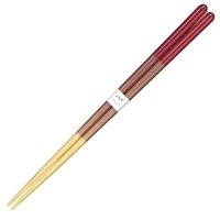 アオバ　若狭塗箸　木の実　抗菌食洗機対応　23.0cm(ピンク)