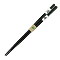アオバ　若狭塗箸　ＥＦとんぼ玉　ぽつんとねこ　食洗機対応(黒　23.0cm)