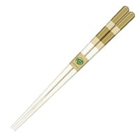 アオバ　若狭塗箸　ＥＦボーダー　食洗機対応　23.0cm(ベージュ)