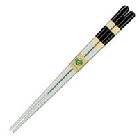 アオバ　若狭塗箸　ＥＦボーダー　食洗機対応　23.0cm(黒)