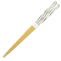 アオバ　若狭塗箸　チェルシー　食洗機対応　23.0cm(グレー)