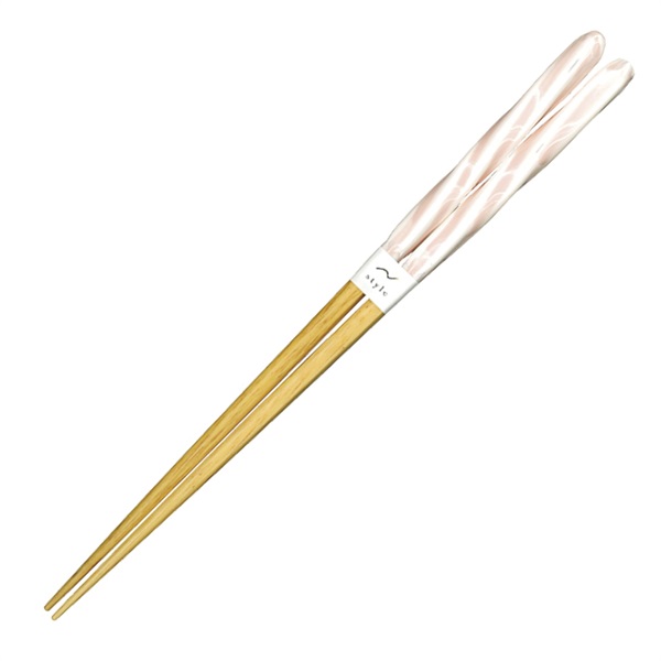 アオバ　若狭塗箸　チェルシー　食洗機対応　23.0cm(ピンク)