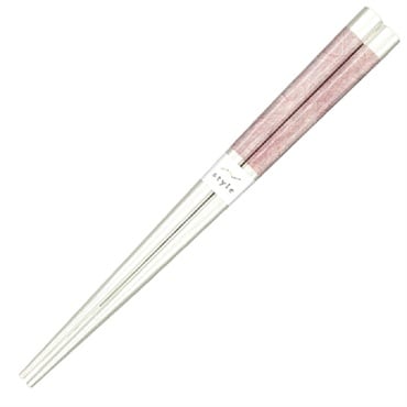 アオバ　若狭塗箸　ピュア　食洗機対応　18.0cm(ライトピンク)