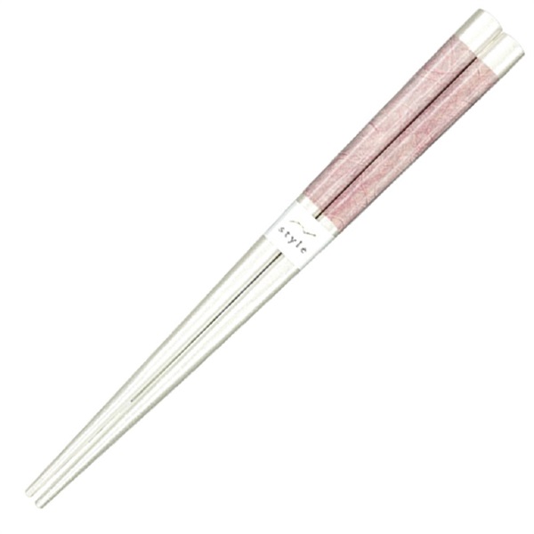 アオバ　若狭塗箸　ピュア　食洗機対応　18.0cm(ライトピンク)
