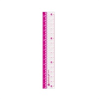 ナノピタ ガール 直線定規 15cm リバーシブル(SK‐7640)