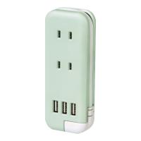 スリム ポータブルコンセント ポーチ付 USB-A(4970116053053)