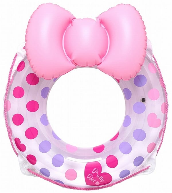 ドットウキワ リボン付 60cm  4970134620336 うきわ 浮き輪(4970134620336)