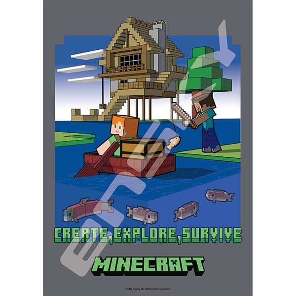 マインクラフト Gone Fishing 208ピース (完成サイズ:18.2×25.7