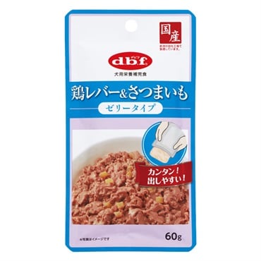 鶏レバー&さつまいも ゼリータイプ 60g デビフ d.b.f デビフペット