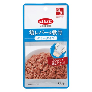 鶏レバー&軟骨 ゼリータイプ 60g デビフ d.b.f デビフペット