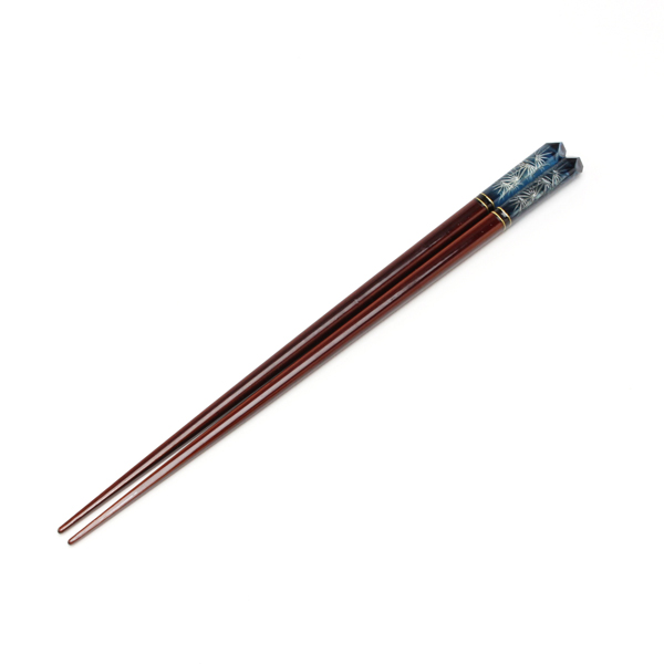 アクリア切子松葉　青　２４ｃｍ(24cm)