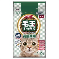日本猫 毛玉すっきり 高齢期用 まぐろ&かつお味 1.2kg イースター(1.2kg)