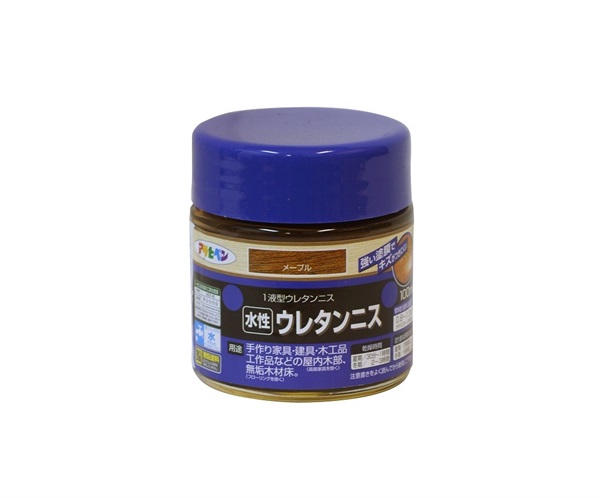 アサヒペン　水性　ウレタンニス　１００ml(メープル)