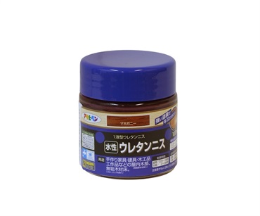 アサヒペン　水性　ウレタンニス　１００ml(マホガニー)