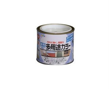 アサヒペン　水性　多用途カラー　１／５Ｌ(ツヤ消し白)