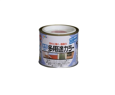 アサヒペン　水性　多用途カラー　１／５Ｌ(赤)