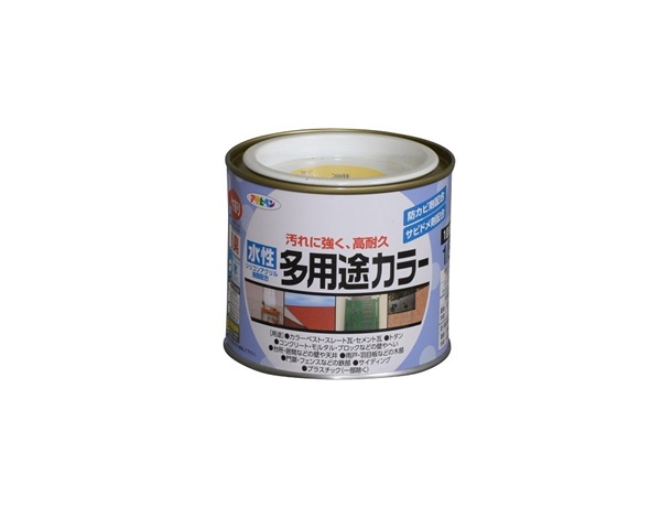 アサヒペン　水性　多用途カラー　１／５Ｌ(黄色)