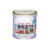 アサヒペン　水性　多用途カラー　0.7L　ペンキ　DIY　塗装(白)