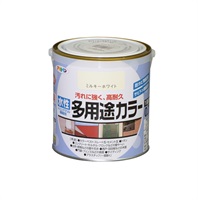 アサヒペン　水性　多用途カラー　0.7L　ペンキ　DIY　塗装(ミルキーホワイト)