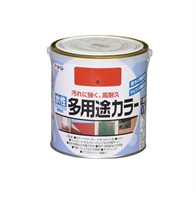 アサヒペン　水性　多用途カラー　0.7L　ペンキ　DIY　塗装(赤)