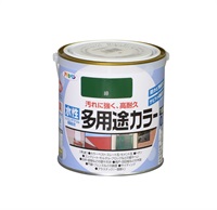 アサヒペン　水性　多用途カラー　0.7L　ペンキ　DIY　塗装(緑)