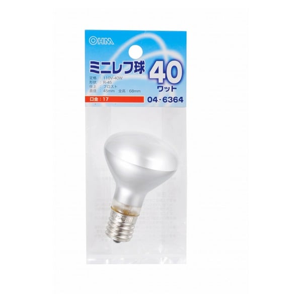 ミニレフ球 E17口金 40W フロスト | イオンスタイルオンライン 衣料品