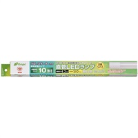 オーム電機 直管LEDランプ G13 昼白色 グロースタータ器具専用 片側