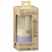 オーム電機　LEDトーチライト&ランタン　450ルーメン(LP-450AU-W)