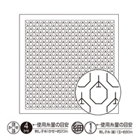 刺し子　花ふきん布パック(りんご H1052)