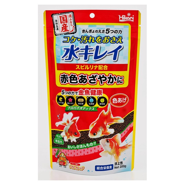 きんぎょのえさ5つの力 色あげ 特小粒 200g キョーリン | イオン