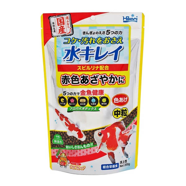ひかり きんぎょのえさ5つの力 色あげ 中粒 200g Hikari キョーリン(200g)