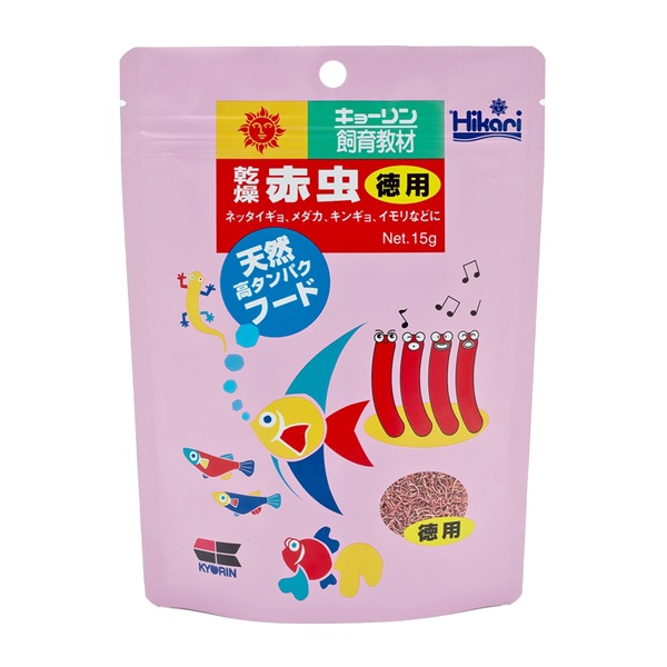 ひかり 乾燥赤虫 徳用 15g Hikari キョーリン(15g)