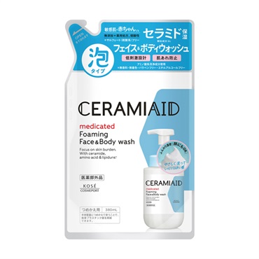 CERAMIAID セラミエイド　スキンクリーム　　フェイス＆ボディウォッシュ セラミエイド 薬用 フェイス&ボディウォッシュ つめかえ 380ml