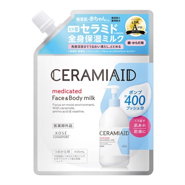 みるくりむミルクリム セラミエイド 薬用 スキンミルク つめかえ 400ml CERAMIAID コーセー