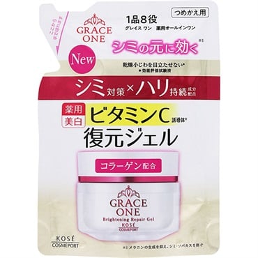 グレイスワン 薬用 ブライトニング リペアジェル つめかえ用 90g コーセーコスメポート