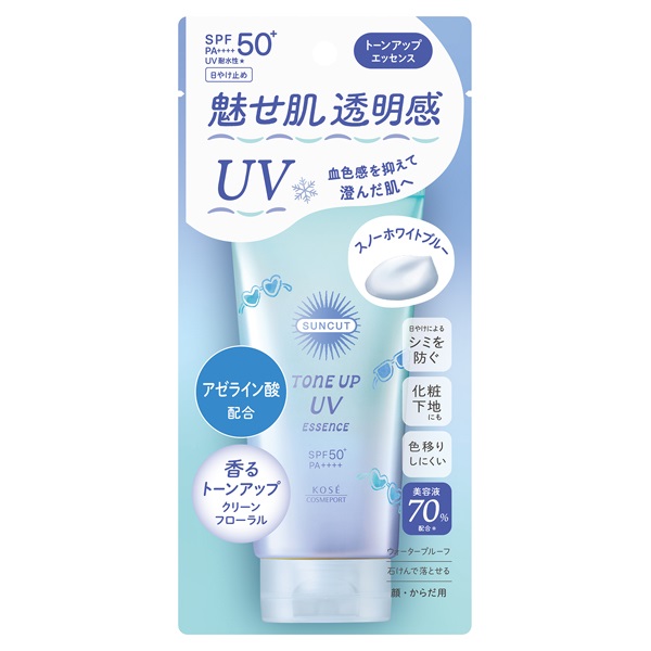 サンカット トーンアップUV エッセンス スノーホワイトブルー 80g SUNCUT コーセーコスメポート(80g)