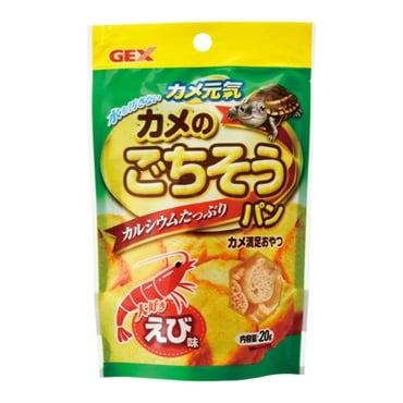カメ元気 カメのごちそうパン えび味 20g GEX ジェックス | イオン