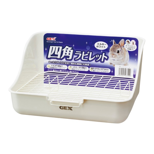 四角ラビレット ミルキーホワイト 1個 GEX ジェックス(1個)