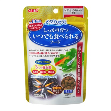 メダカ元気 いつでも食べられるフード 浮上性 15g ジェックス