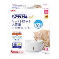 ピュアクリスタル ウェル 猫用 ホワイト 1.5L ジェックス(猫用/1.5L/ホワイト)