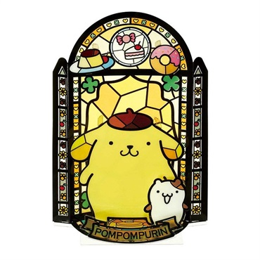 ポムポムプリン - ポムポムプリン　木製スタンドミラー　ミニテーブル　折りたたみヘアブラシ ポムポムプリン木製スタンドミラーミニテーブル折りたたみヘアブラシ