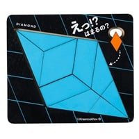 このピース絶対はまらなそうで完璧にハマるパズル　ダイヤモンド  4972825228159(4972825228159)