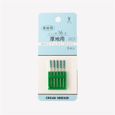 家庭用ミシン針　5本入(16号 厚地用)