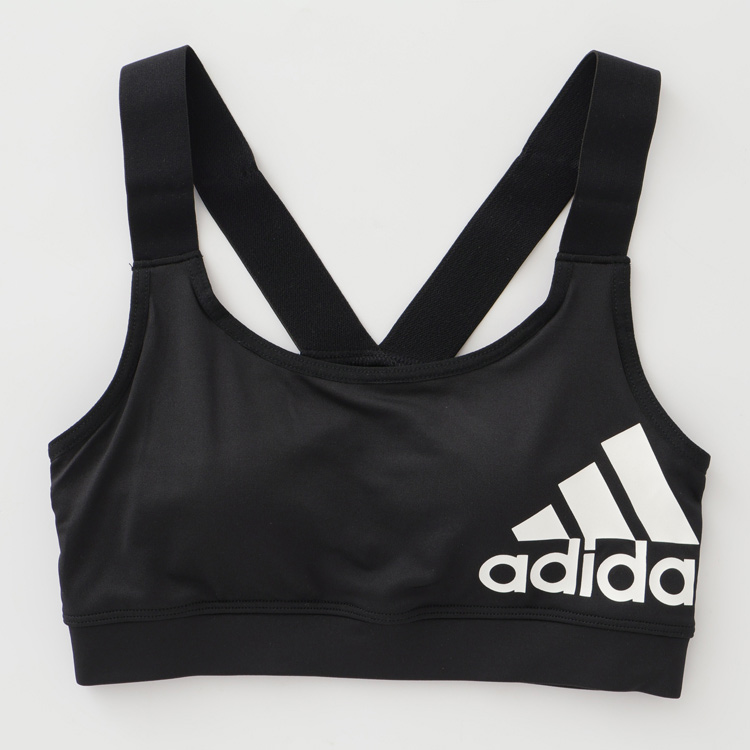 アディダス IVY PARK カップ付きベアトップ トップス ビスチェ黒 アディダス ハーフトップ カップ付き 太ゴム（ベア天竺） | イオン