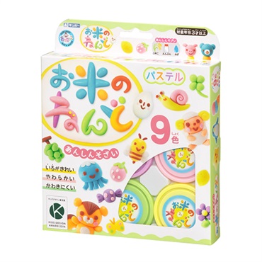 お米のねんど9色セット(462‐301/パステル)