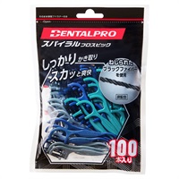 デンタルプロ スパイラルフロスピック 100本 DENTALPRO(100本)