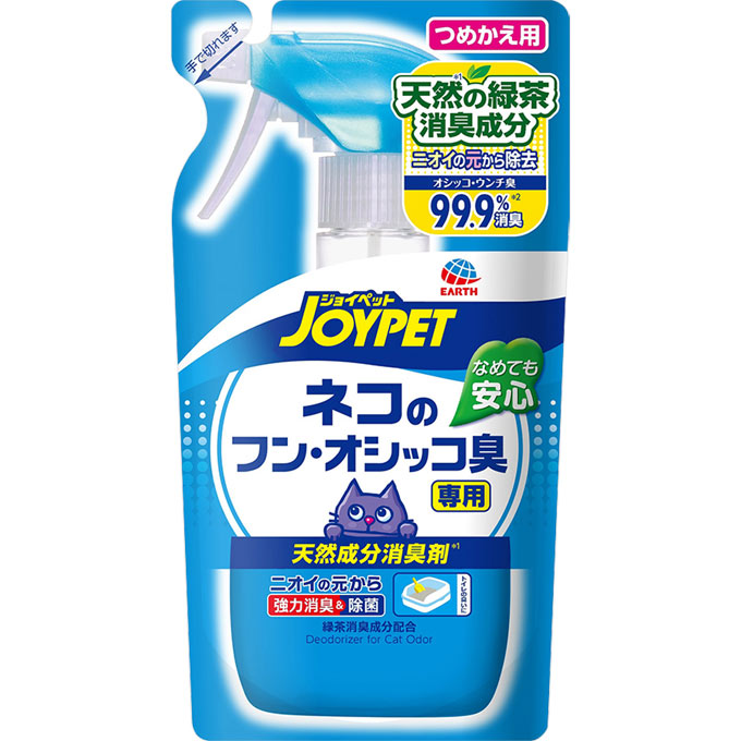 ジョイペット 天然成分 消臭剤 ネコのフン・オシッコ臭専用 つめかえ用 240ml ジョイペット JOYPET アース・ペット(4973293000513)